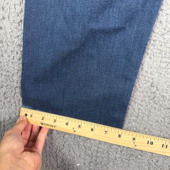 Mugsy Kinzies Jeans Mens 42x30 Blue Medium Wash Stretch Denim Straight FLX4NKZ - Picture 9 of 10
